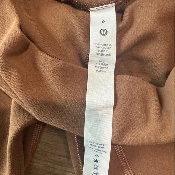 Lululemon Align High-Rise Pant 28” Size 6 Brown - Picture 4 of 8